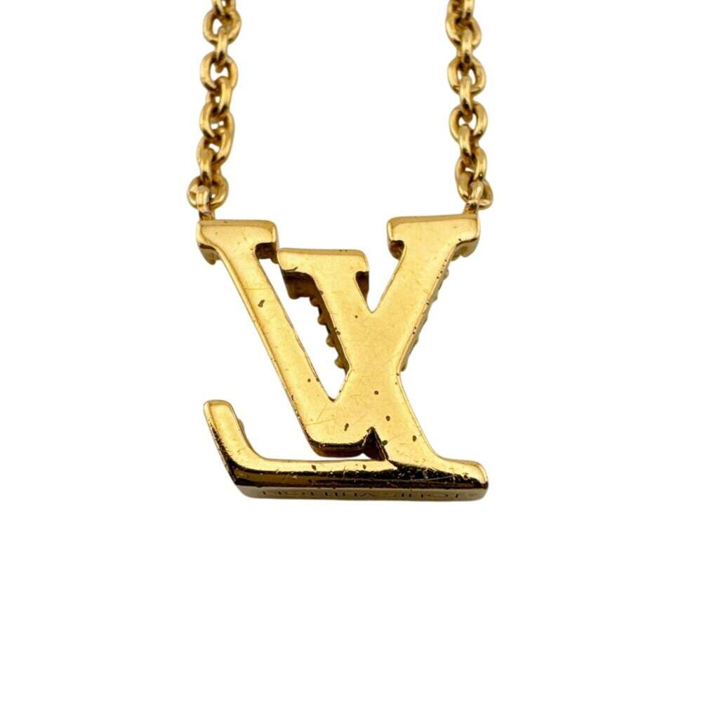 LOUIS VUITTON Gold Necklace - Picture 4 of 11